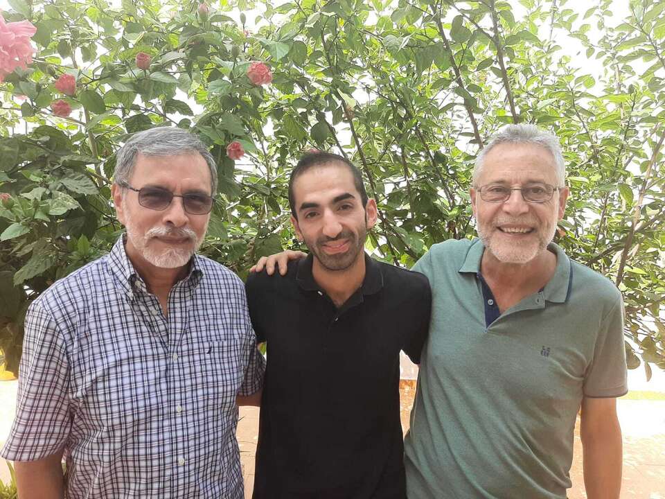 con amigo catalan
